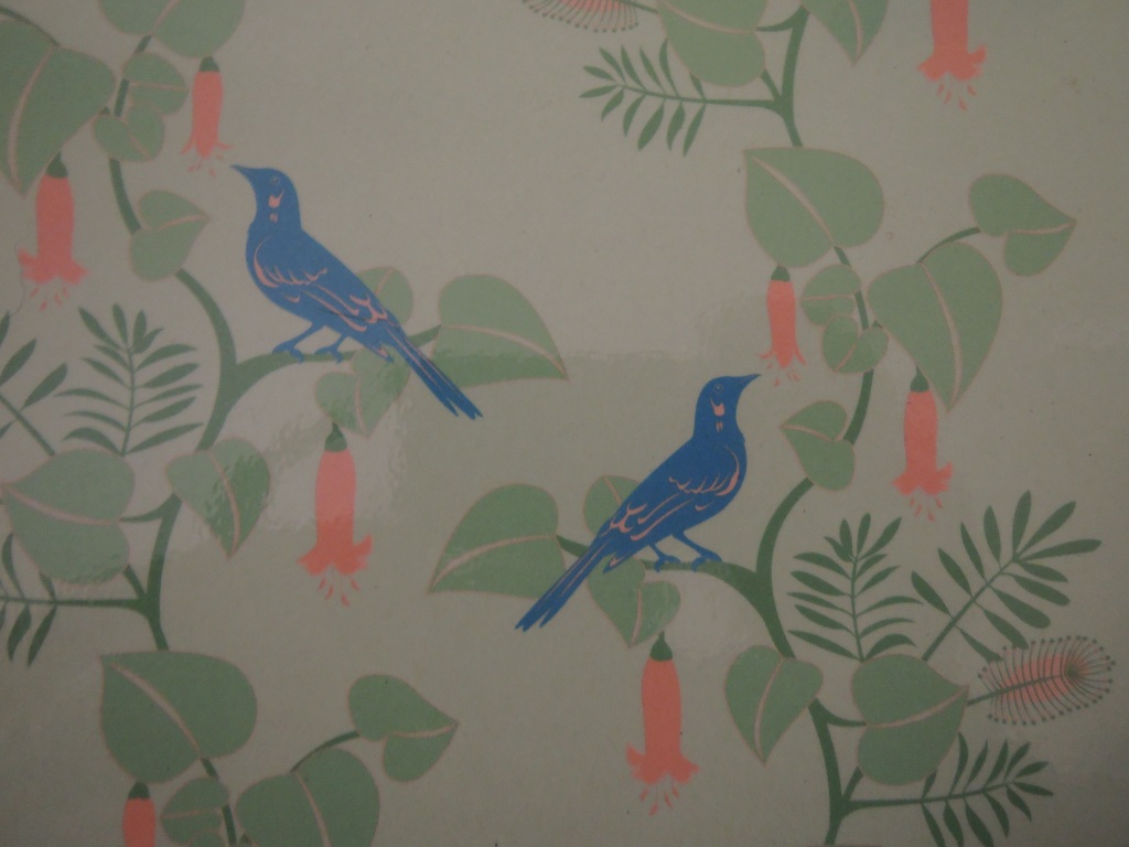 Wattlebirds (from a photo of a sheet of Earth Greetings wrapping paper: https://www.earthgreetings.com.au)